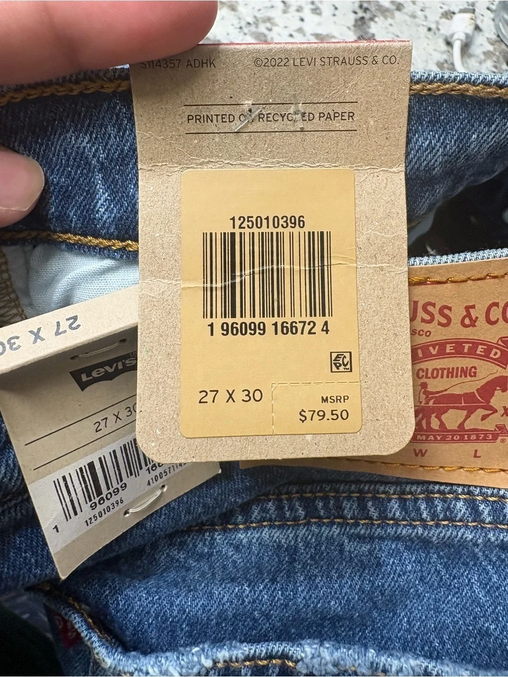 Levi's 501 Original Fit Men's Jeans - Blue straight leg